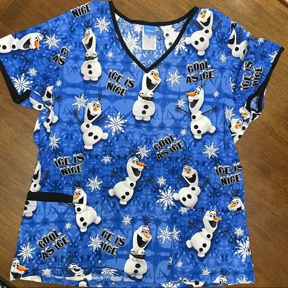 Olaf scrub top hotsell